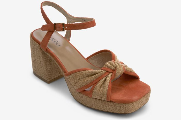 Marmi Shoes Women's  Vaneli Mina - Orange and Natural