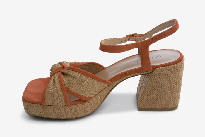 Marmi Shoes Women's  Vaneli Mina - Orange and Natural