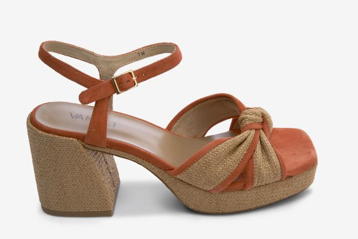 Marmi Shoes Women's  Vaneli Mina - Orange and Natural