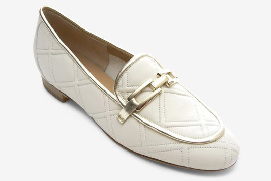 Marmi Shoes Women's Sesto Meucci 8214 - Light Cream Stitched Nappa