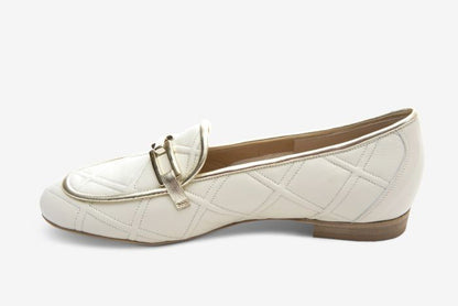 Marmi Shoes Women's Sesto Meucci 8214 - Light Cream Stitched Nappa