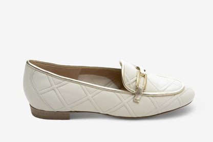 Marmi Shoes Women's Sesto Meucci 8214 - Light Cream Stitched Nappa