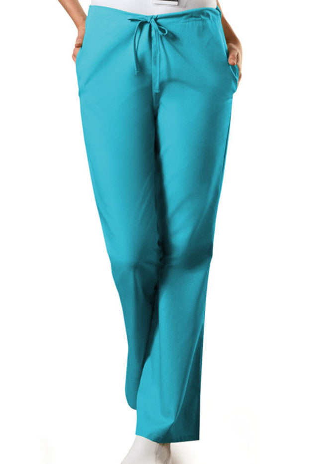 Cherokee Workwear Originals Women's Drawstring Pant #4101 -  Turquoise