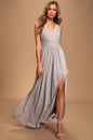 Lulus Women's Thoughts of Hue Surplice Maxi Dress