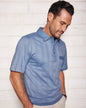 Blair Men's John Blair Short-Sleeve Tone-on-Tone Polo