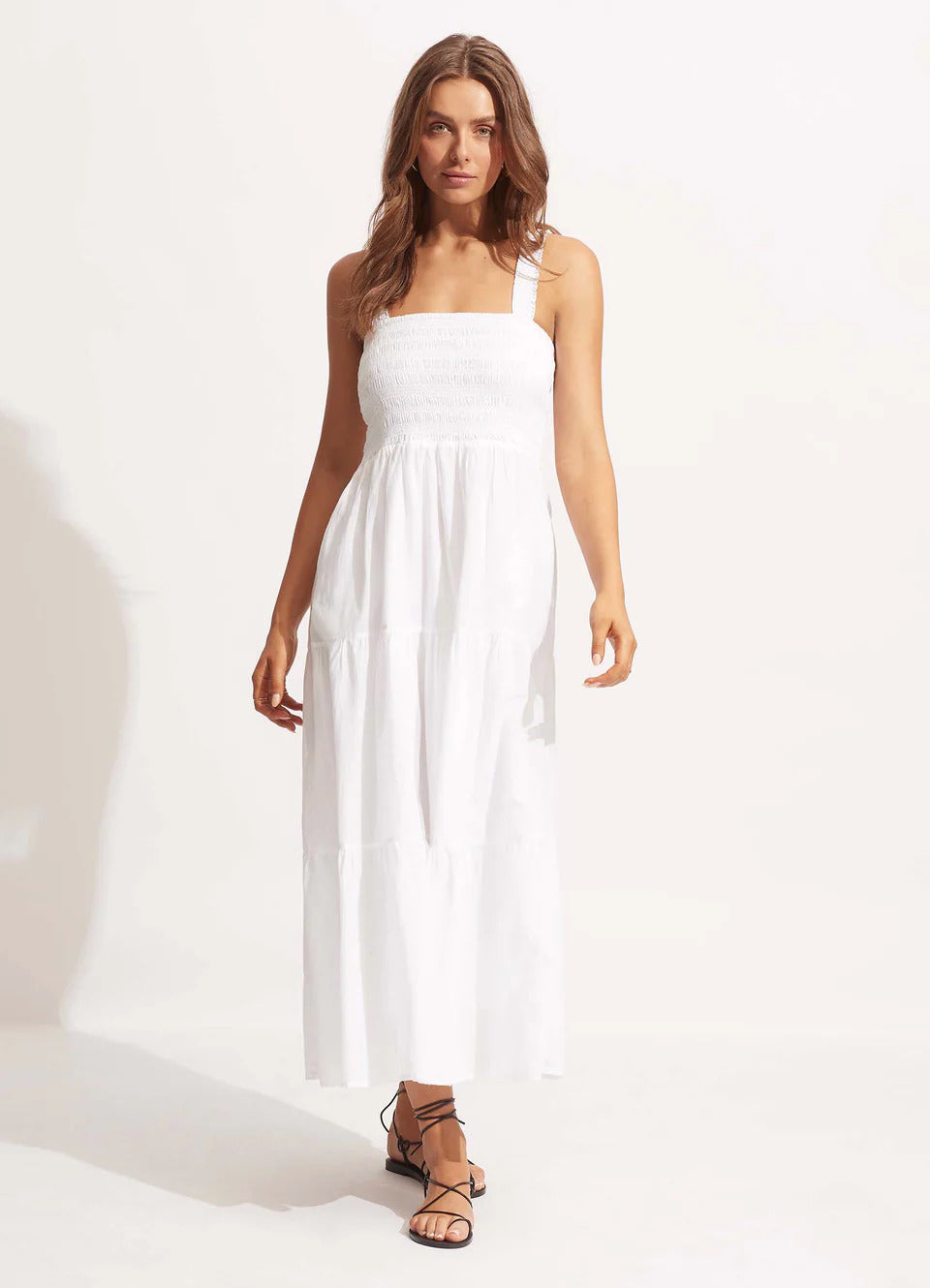 Seafolly Women's Beach House Dress - White