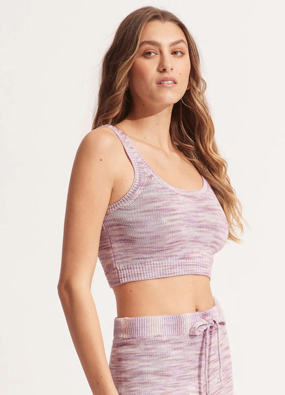 Seafolly Women's Marl Knit Top - Lilac