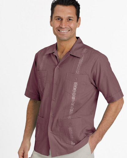 Blair Men's John Blair Short-Sleeve Guayabera Shirt