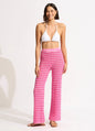 Seafolly Women's Carnaby Knit Pant - Fuchsia Rose