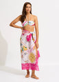 Seafolly Women's Wish You Were Here Sarong - Fuchsia Rose