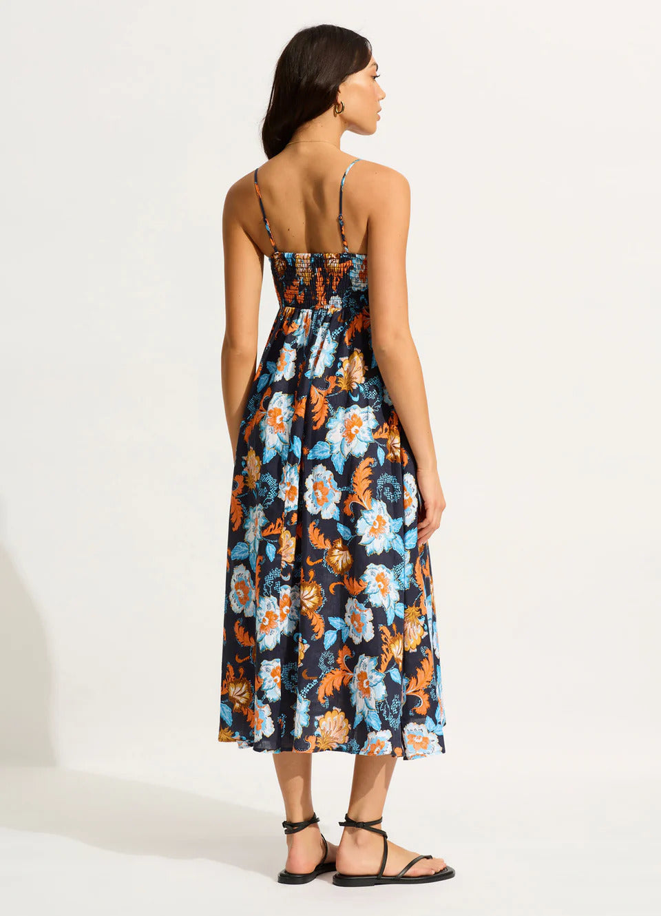 Seafolly Women's Spring Festival Midi Dress - True Navy