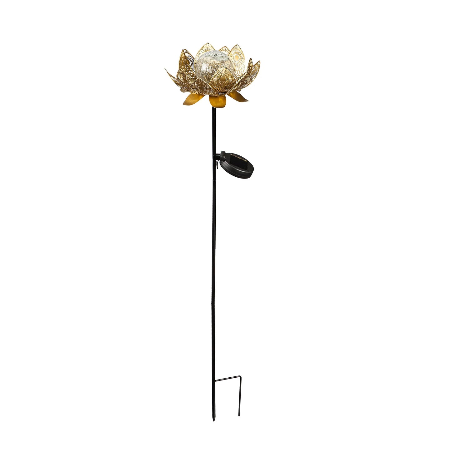 VivaTerra Lotus Flower Solar Garden Stake