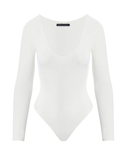 Naked Wardrobe Women's Nw Round Neck Bodysuit