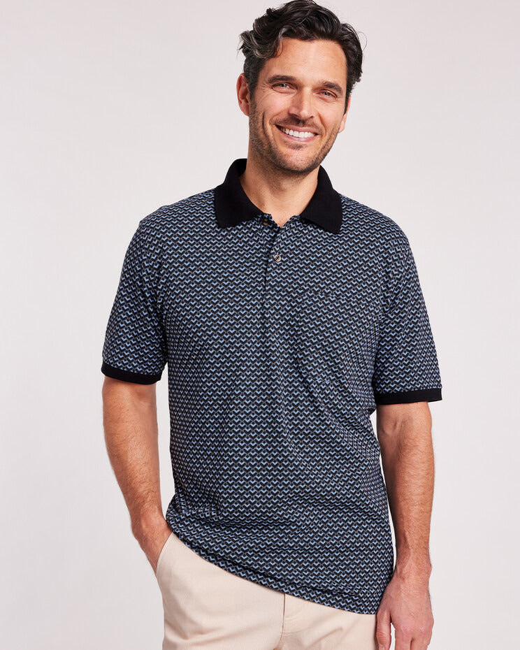 Blair Men's John Blair Short-Sleeve Piqué Knit Polo 1