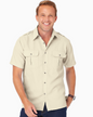 Blair Men's John Blair Short-Sleeve Linen-Look Pilot Shirt 1