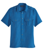 Blair Men's John Blair Short-Sleeve Linen-Look Pilot Shirt 1