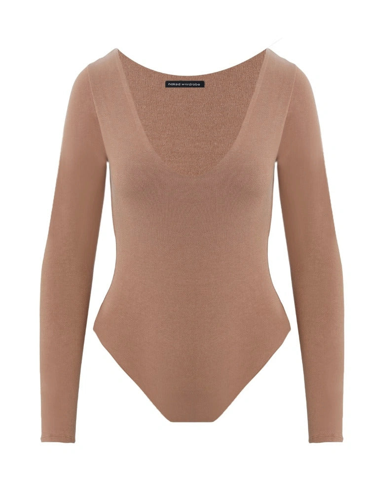 Naked Wardrobe Women's Nw Round Neck Bodysuit