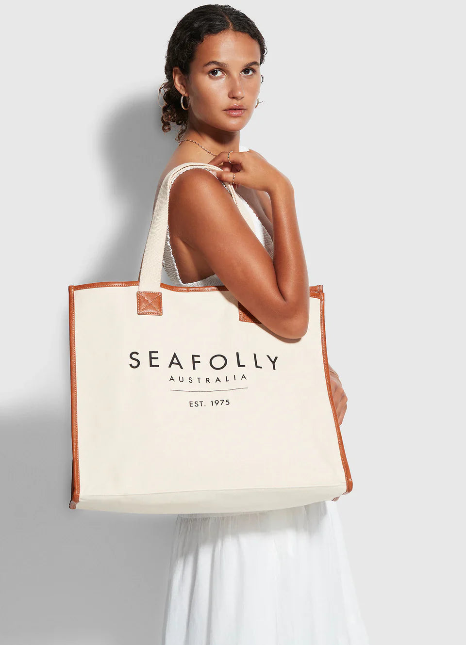 Seafolly Women's Canvas Tote Bag - Sand