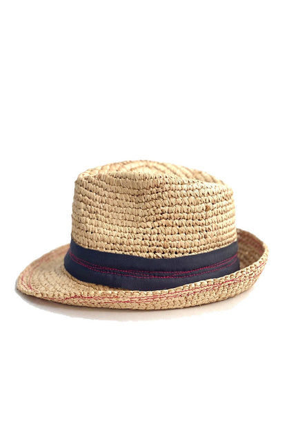 Lola Hats Tarboush Grosgrain Topstitched Fedora