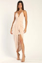 Lulus Women's Dreamy Date Surplice Midi Dress