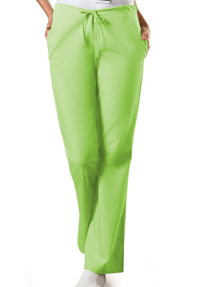 Cherokee Workwear Originals Women's Drawstring Pant #4101 -  Lime Green