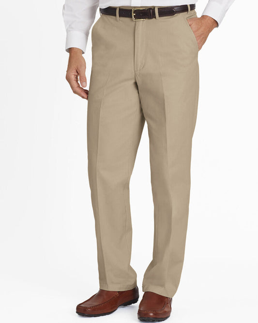 Blair Men's JohnBlairFlex Adjust-A-Band Relaxed-Fit Plain-Front Chinos 2