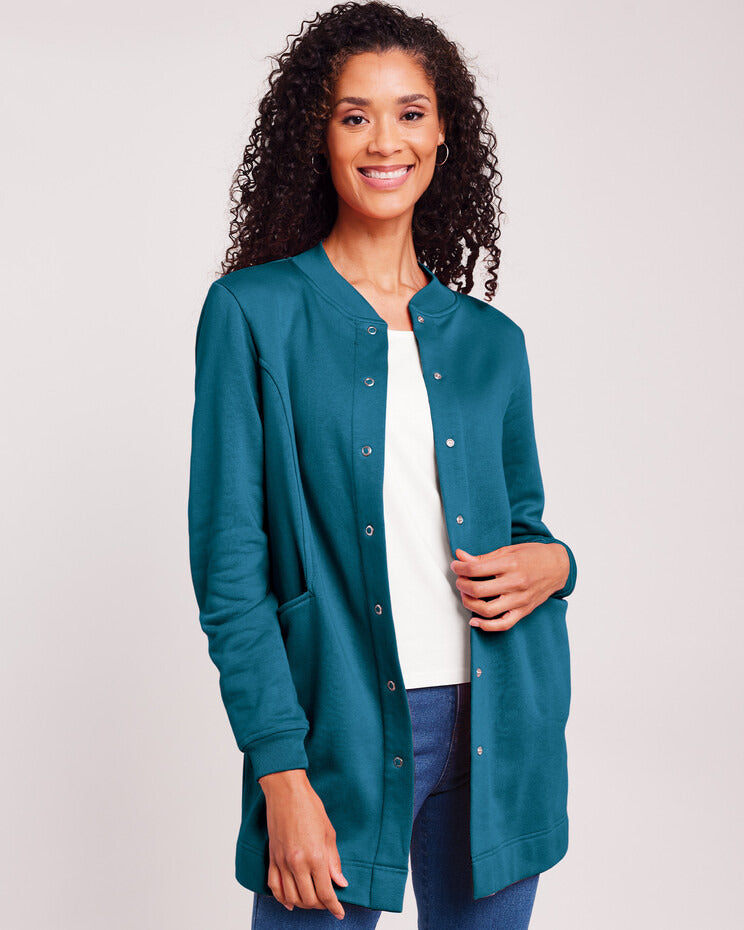 Blair Women's Long Snap-Front Jacket 1