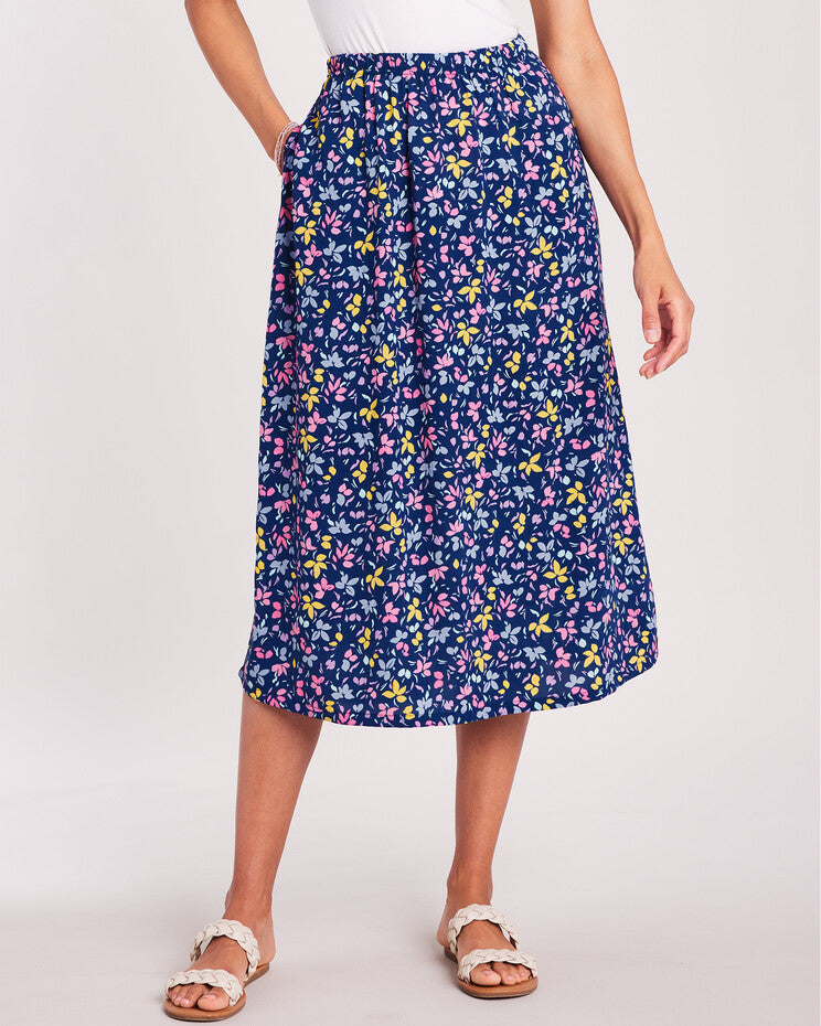 Blair Women's Elisabeth Williams Print Challis Skirt 1