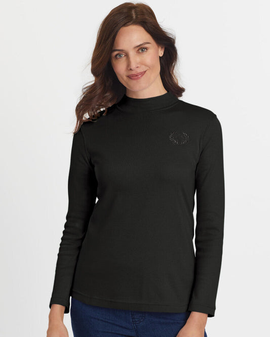 Blair Women's Essential Knit Long Sleeve Mock Top 1