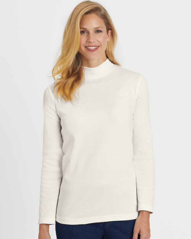 Blair Women's Essential Knit Long Sleeve Mock Top 3