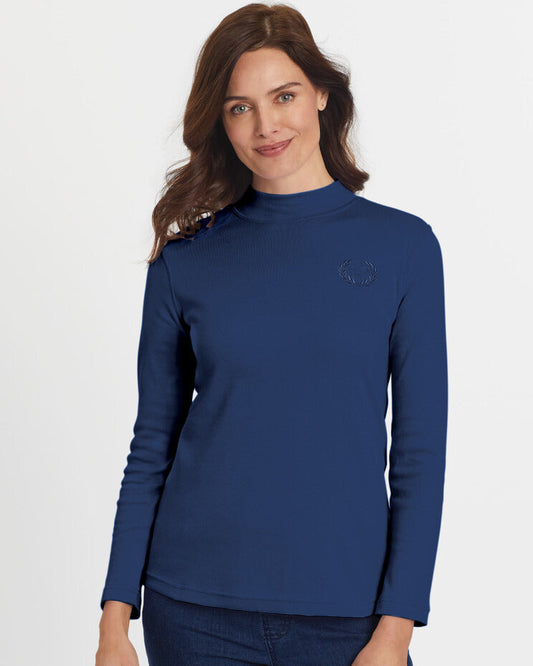 Blair Women's Essential Knit Long Sleeve Mock Top 5