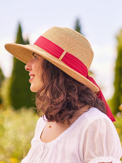 April Cornell Women's New England Sunhat - Red