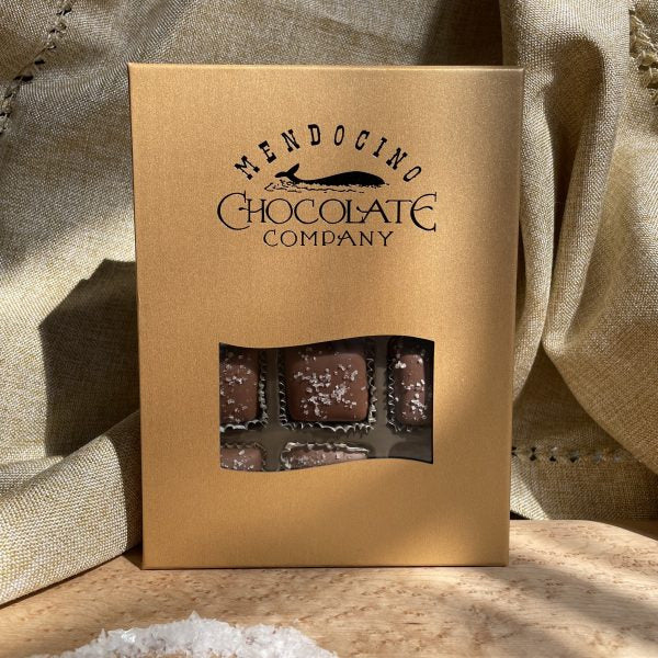 Mendocino Chocolate Company Salty Caramels – Seamist Chocolate Box