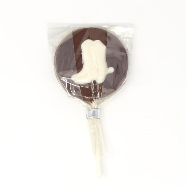 Mendocino Chocolate Company Chocolate Cowboy Boot Lollipop