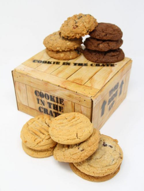 Mendocino Chocolate Company Cookie in the Crate – Assorted Cookies