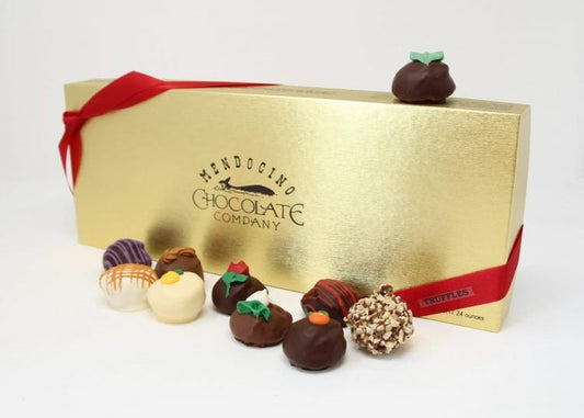 Mendocino Chocolate Company Assorted Chocolate Truffles – Traditional Deluxe Collection