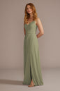 David's Bridal Women's Chiffon Spaghetti Strap Bridesmaid Dress 8