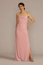 David's Bridal Women's Ruched Jersey Spaghetti Strap Bridesmaid Dress 8