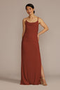 David's Bridal Women's Ruched Jersey Spaghetti Strap Bridesmaid Dress 7