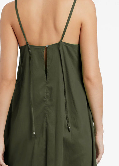 Seafolly Women's Jetset A Line Strappy Dress - Olive