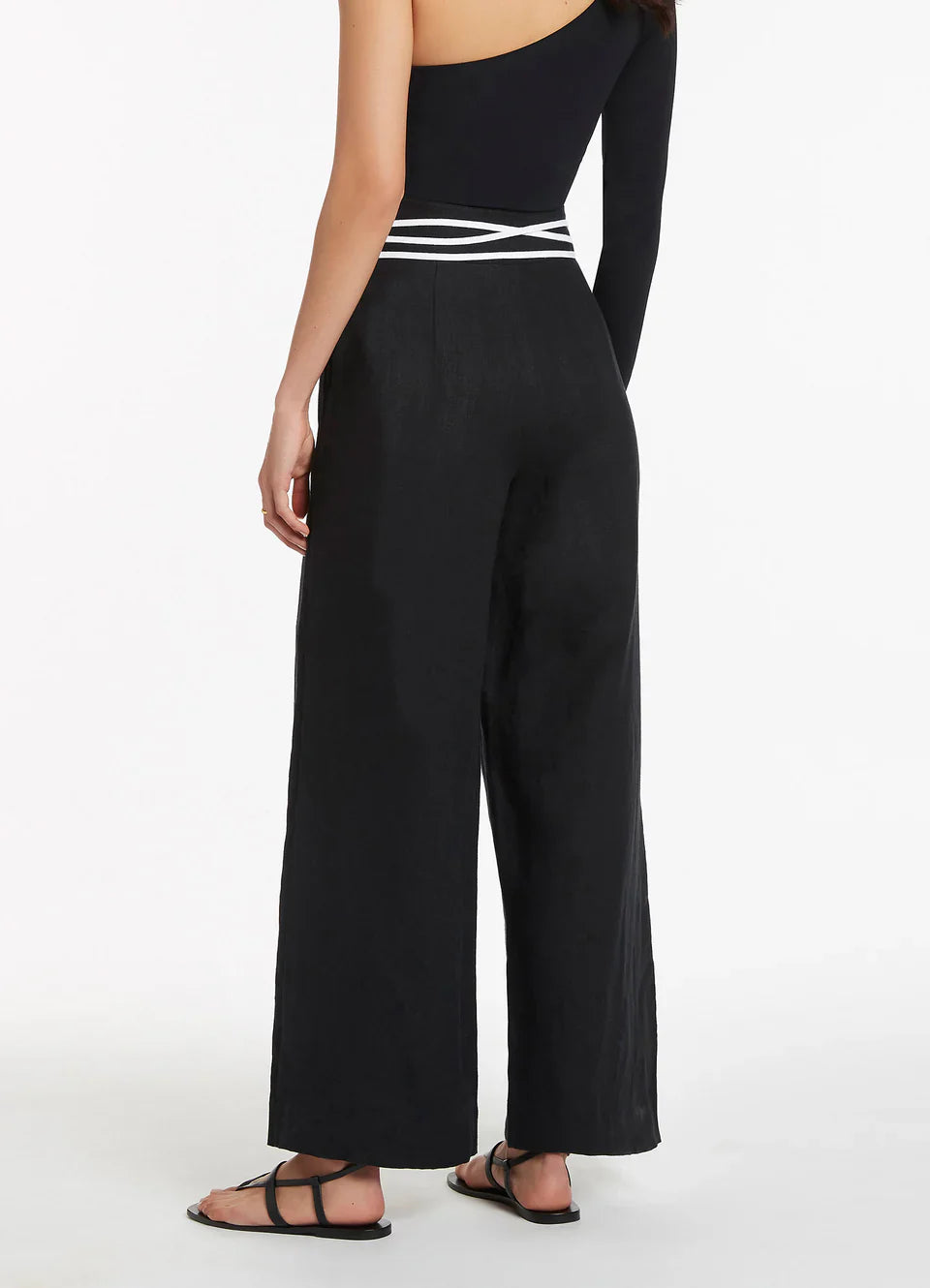 Seafolly Women's Jetset Wide Leg Pant - Black