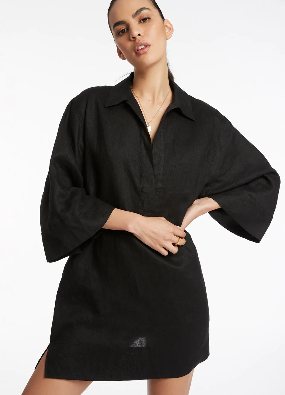 Seafolly Women's Jetset Pullover Kaftan - Black