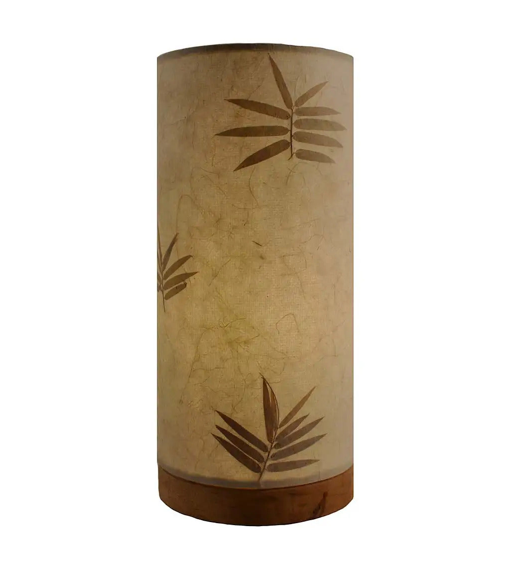 VivaTerra Handcrafted Tall Paper Cylinder Table Lamp