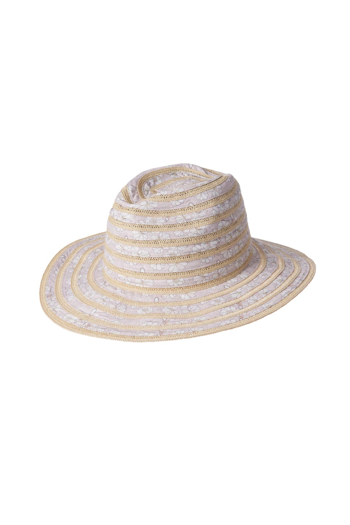 San Diego Hat Floral Stripe Fedora