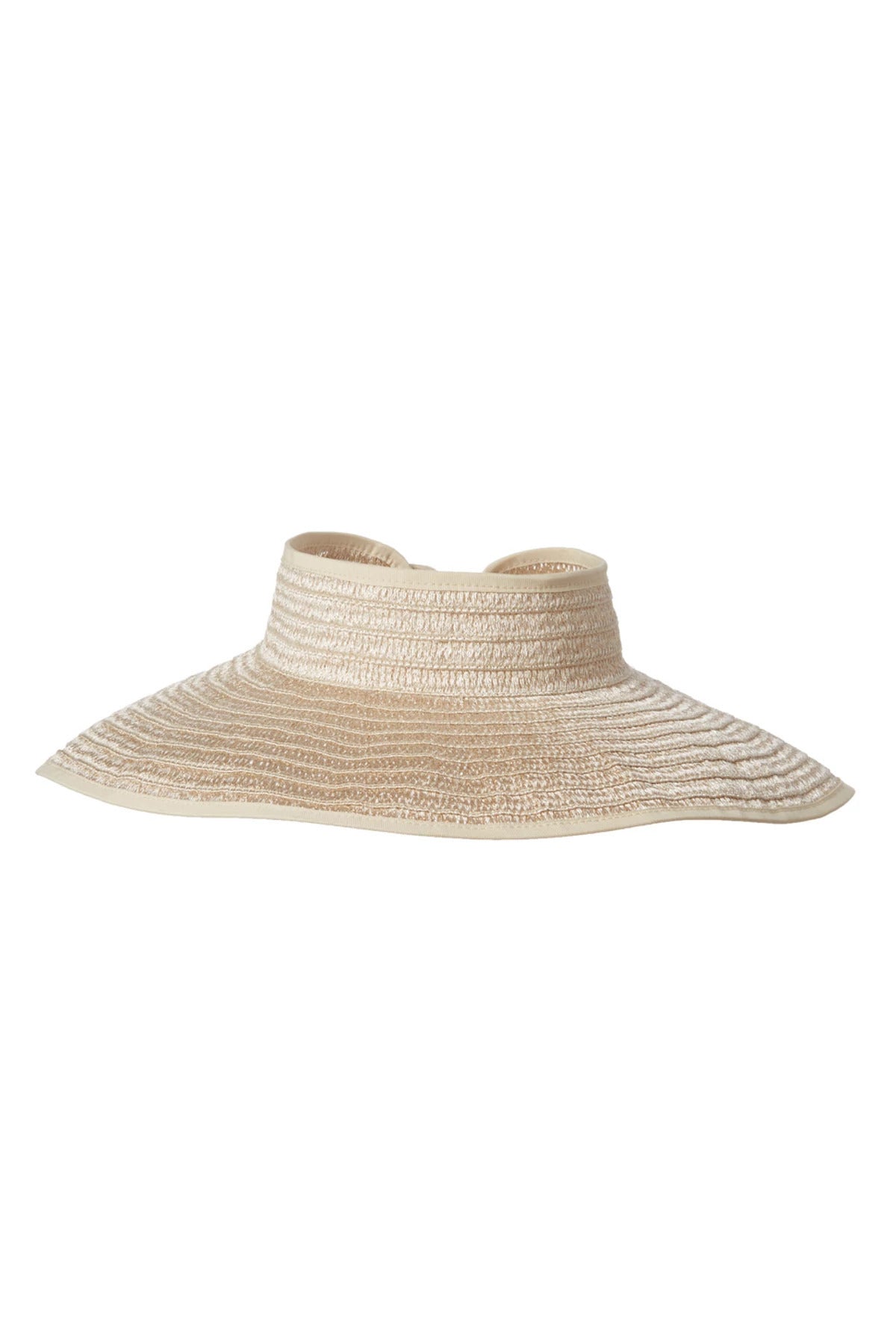 San Diego Hat Metallic Paper Straw Visor