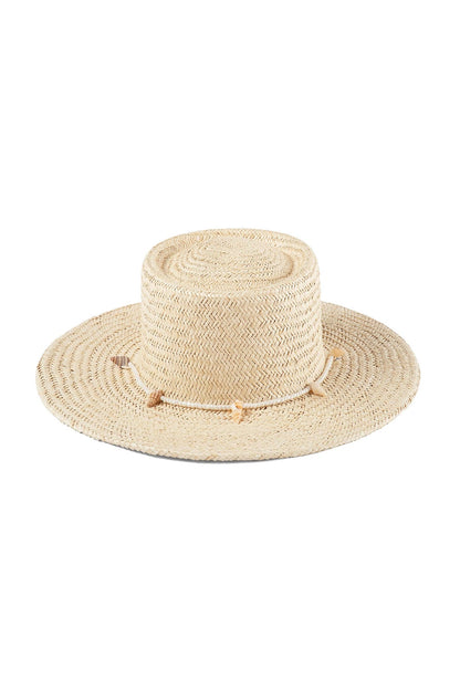 Lack of Color Seashells Boater Hat