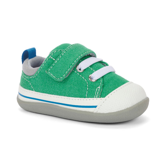 See Kai Run Boy's Stevie (First Walker) Green Denim