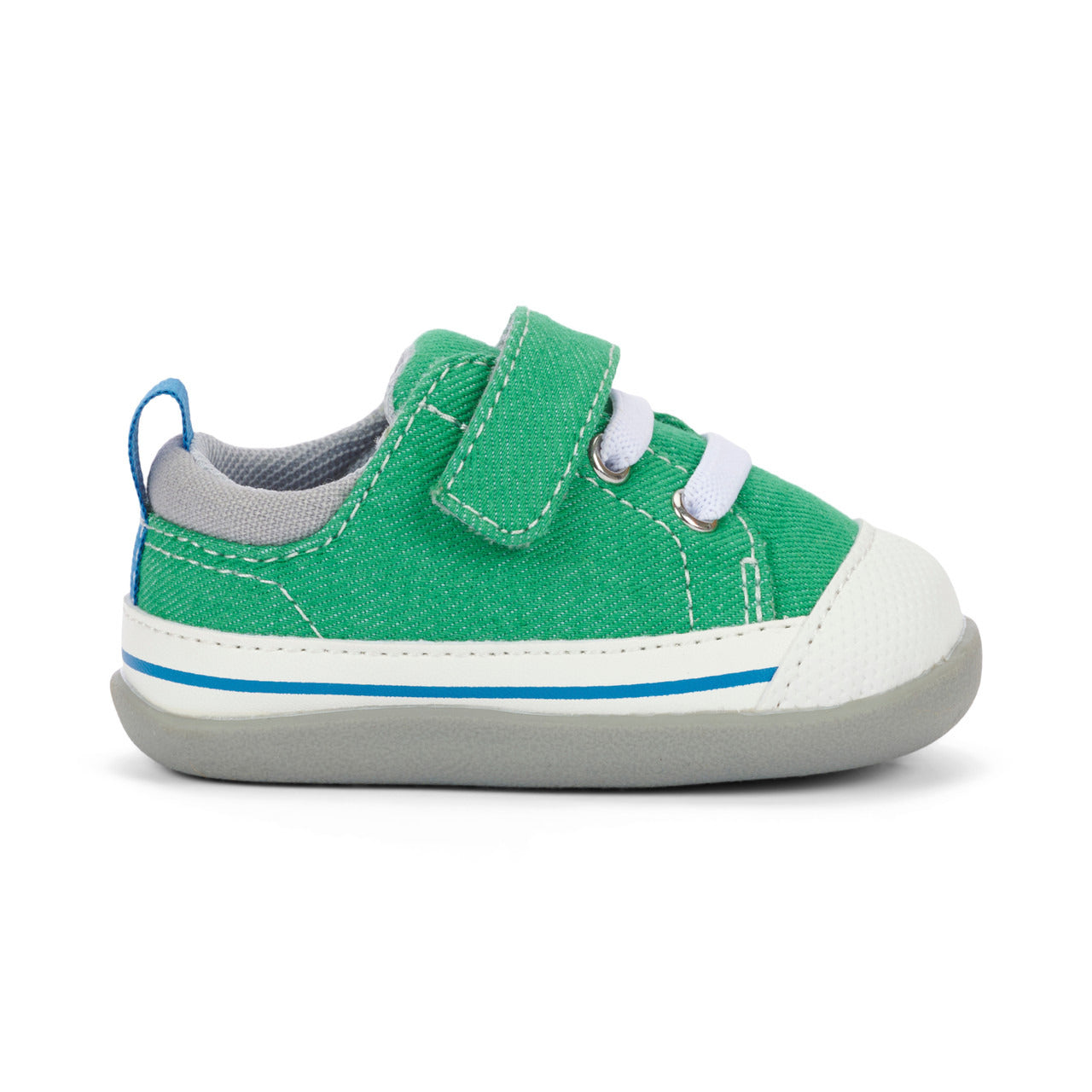 See Kai Run Boy's Stevie (First Walker) Green Denim