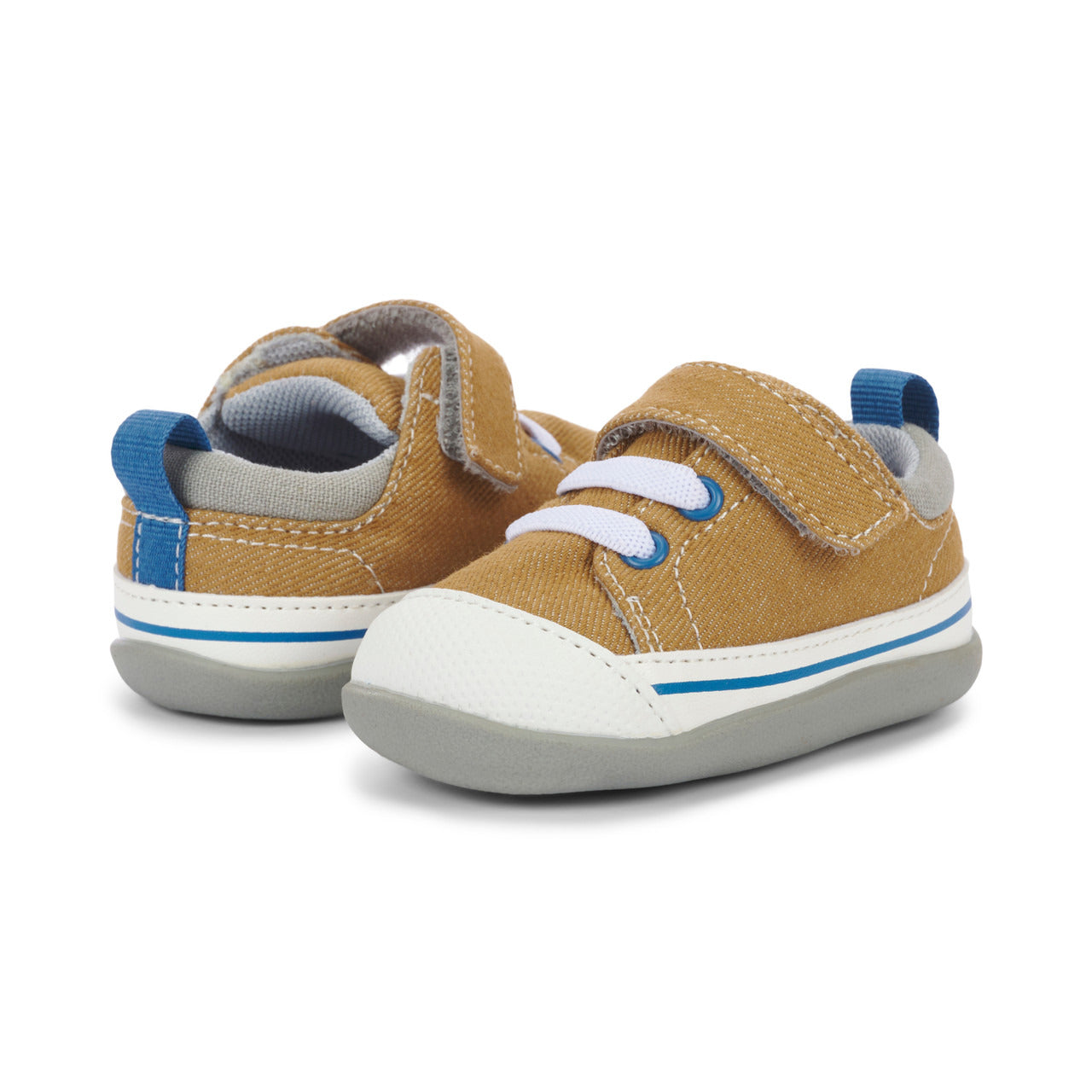 See Kai Run Boy's Stevie (First Walker) Camel Denim