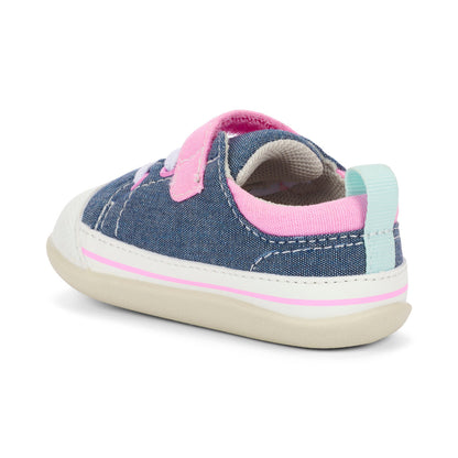 See Kai Run Girl's Stevie (First Walker) Chambray/Pink